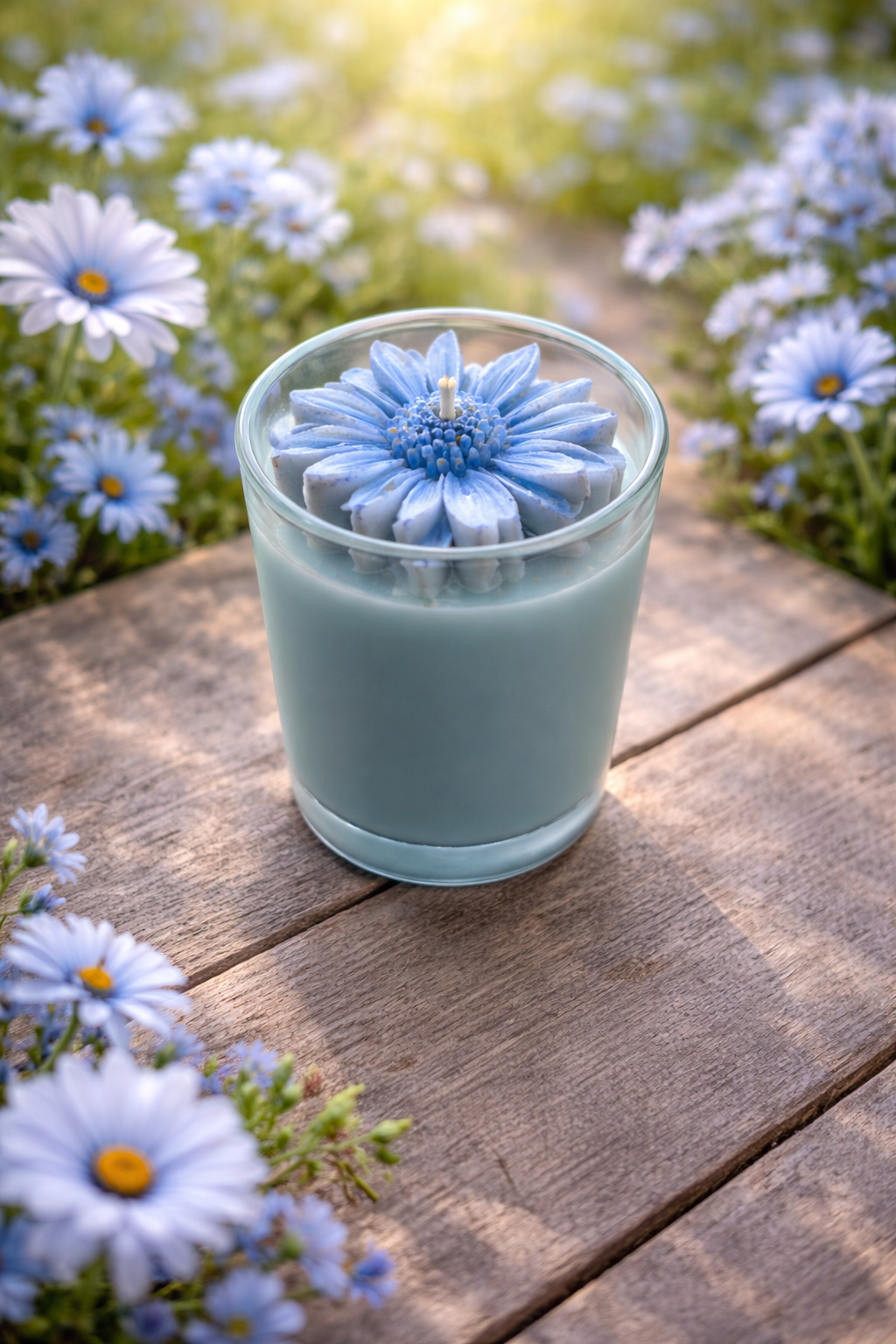 Spring Whisper / Vårviskning💙Vegan🩵Organisk🤍Doftljus